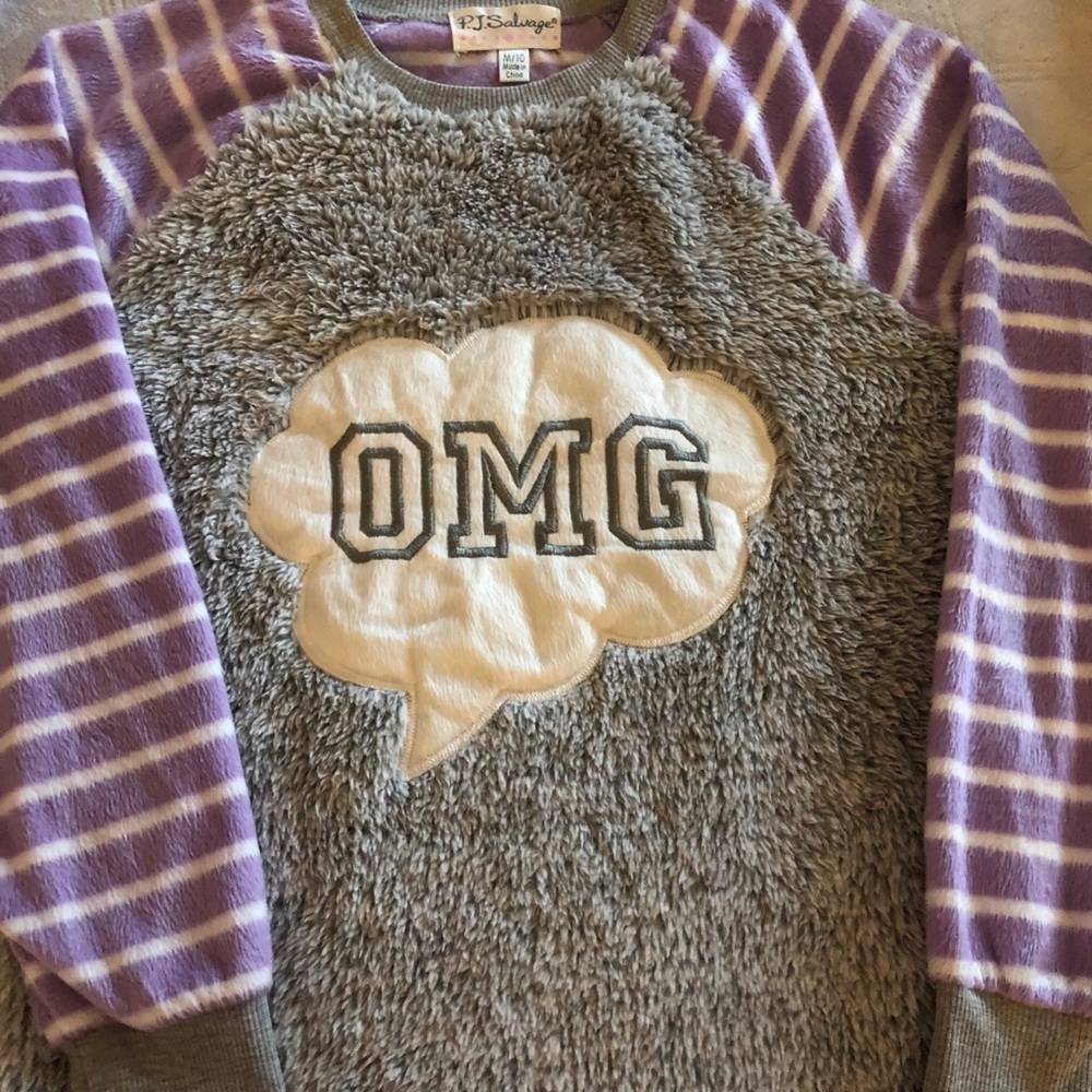 Fluffy fleece pajamas. Girls size 10